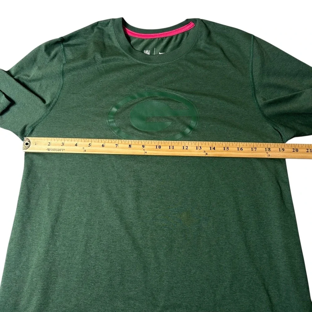 Green Bay Packers T‎ Shirt Mens M Green Nike NFL Dri-FIT Team Apparel Tee NEW